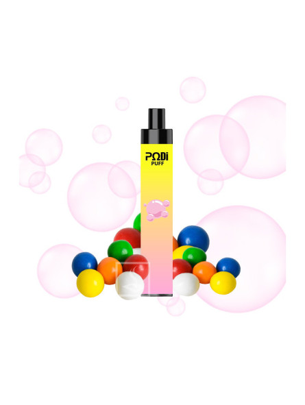 Podipuff - Bubble Gum (Cartouche de 10 pièces) Taux en nicotine - 0%