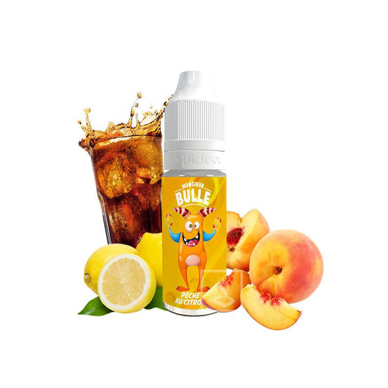 Liquideo - Monsieur Bulle - Pêche Au Citron 10 mL