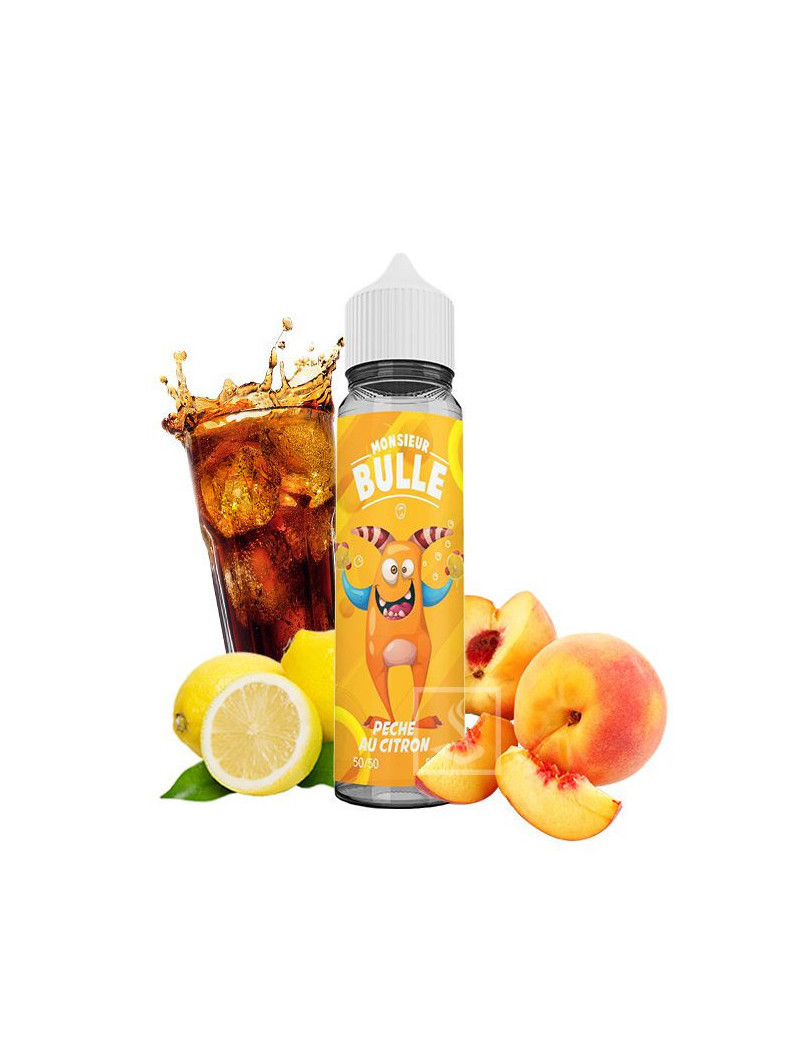 Liquideo - Monsieur Bulle - Pêche Au Citron 50 mL