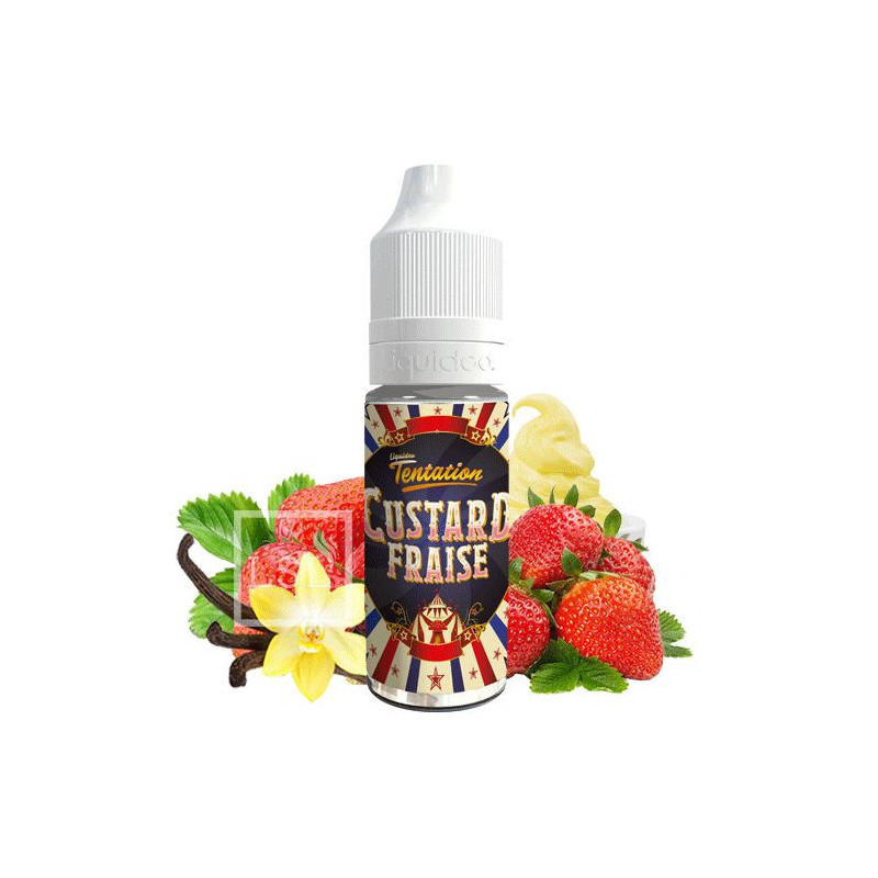 Liquideo - Tentation - Custard Fraise 10 mL