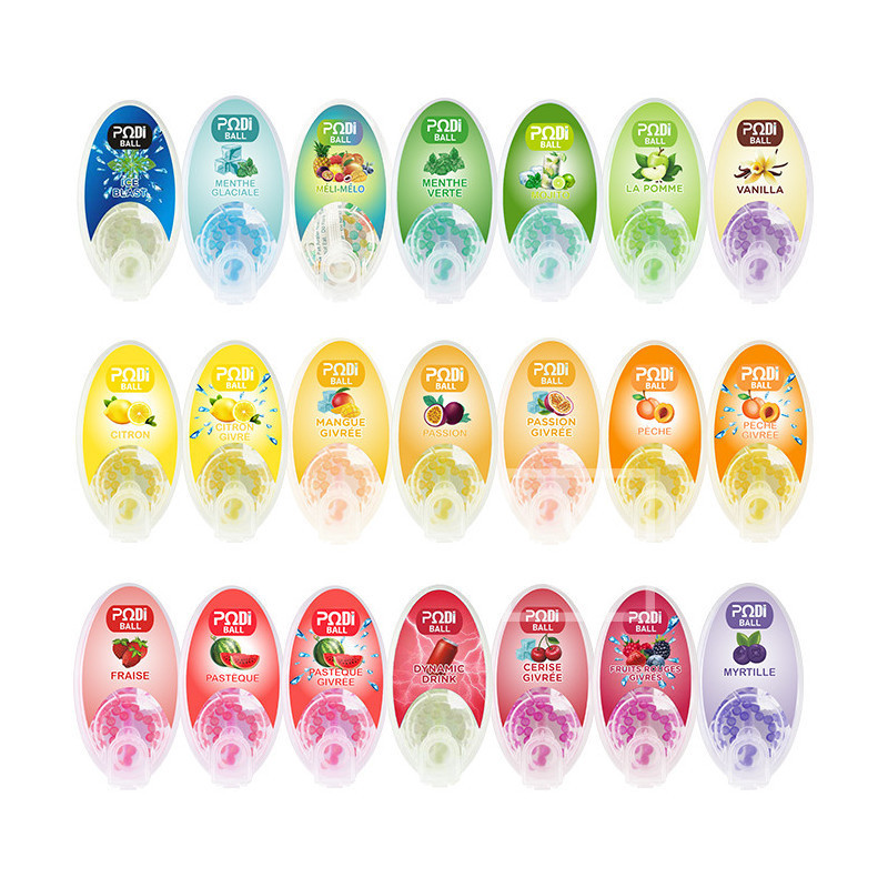 Podiball - Capsules Aromatiques - Boîtes Ovales